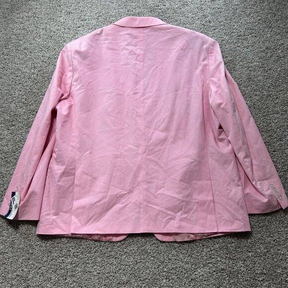 Izod Mens Pink Blazer Jacket Lining 2-Button Closure Size 52R New With Tags - Picture 7 of 12